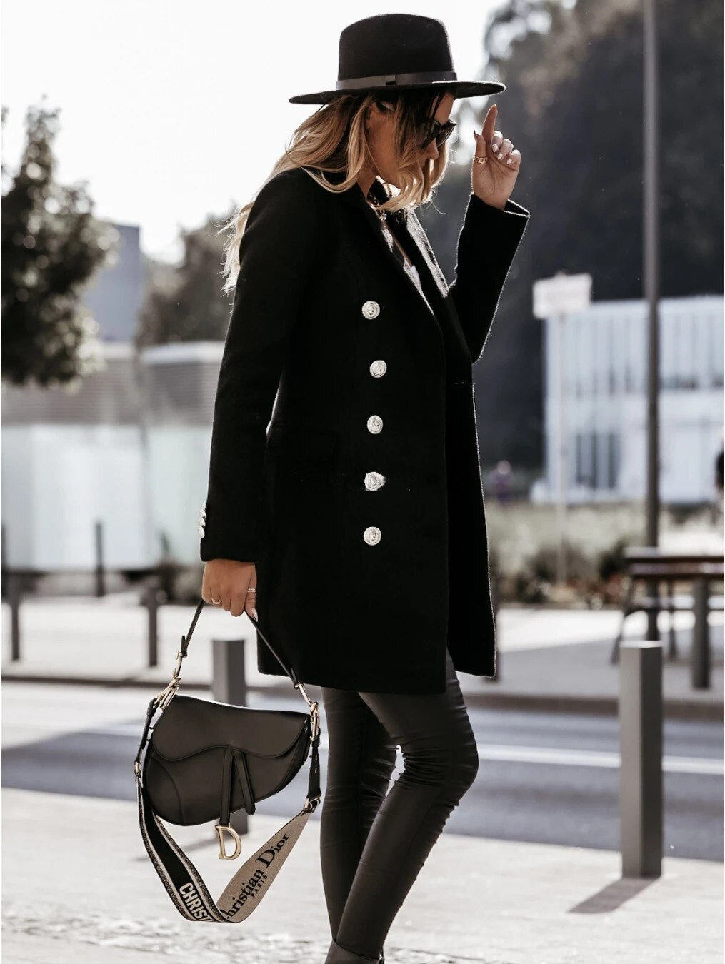 Wendy Women's Pea Coat | Elegant Vintage Design, Durable Polyester 3