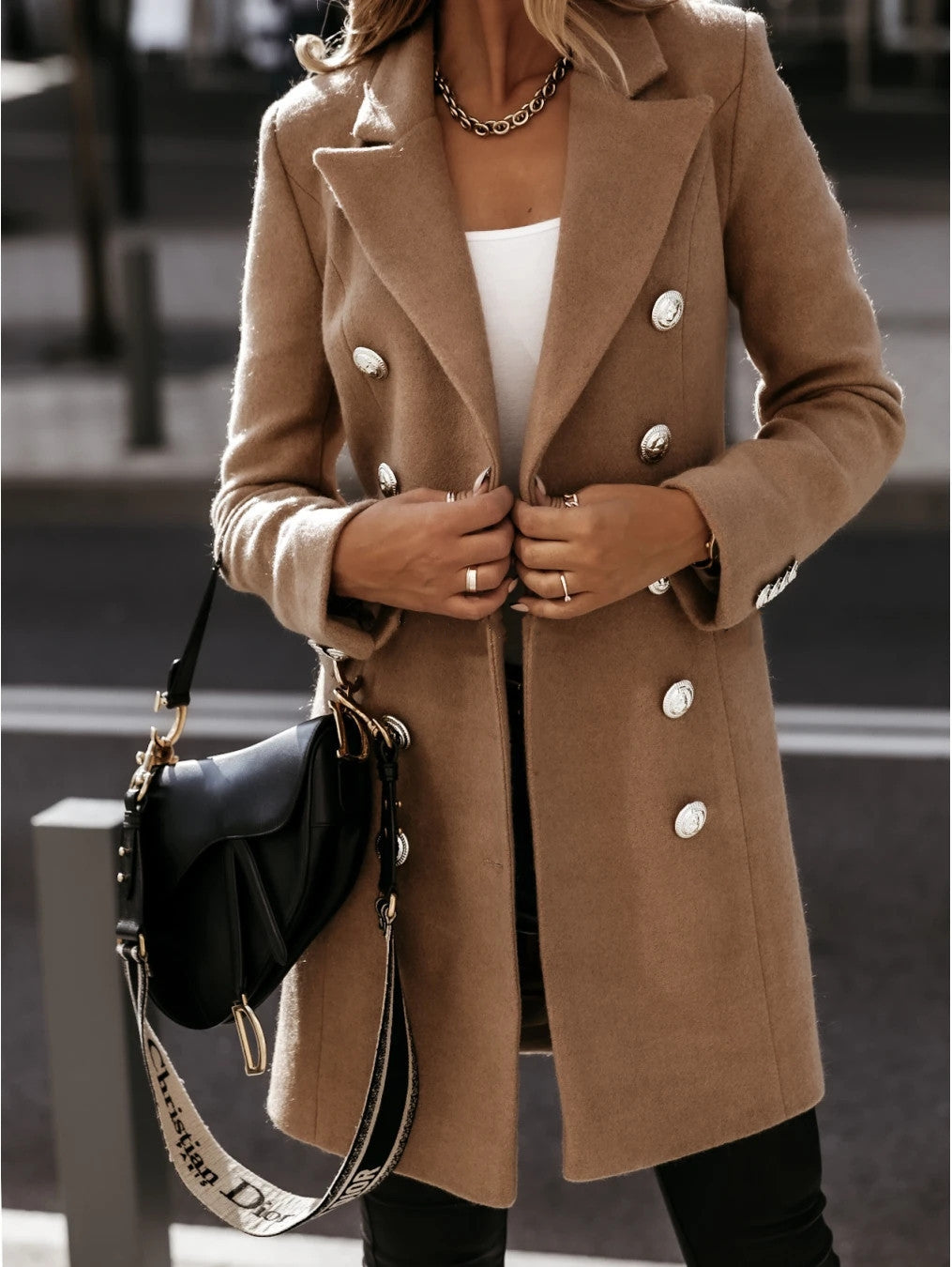 Wendy Women's Pea Coat | Elegant Vintage Design, Durable Polyester 8