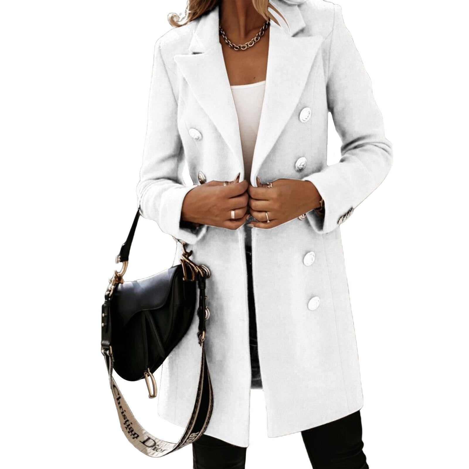 Wendy Women's Pea Coat | Elegant Vintage Design, Durable Polyester 9