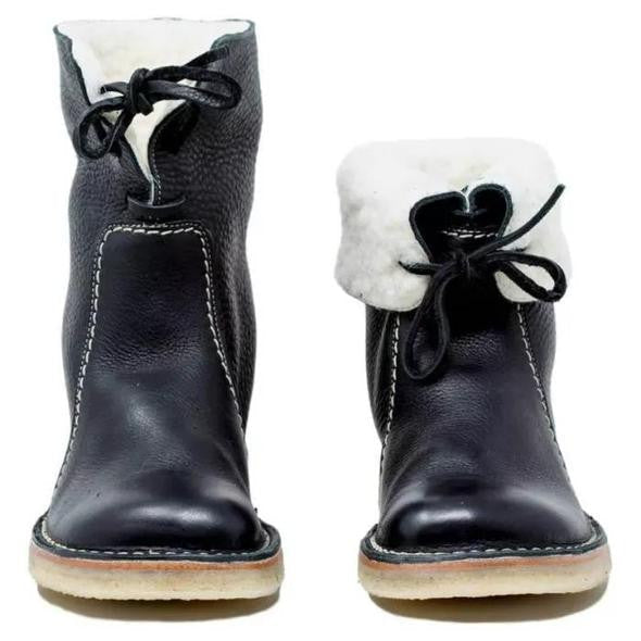 Wendy Women's Vintage Boots | Waterproof Leather with Wool Lining 9