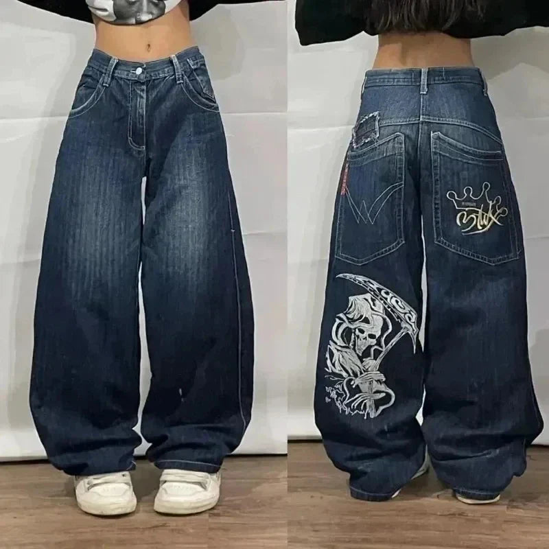 Yara Women's Baggy Jeans | Comfortable Wide-Leg Fit, Y2K Harajuku Style 1