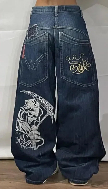 Yara Women's Baggy Jeans | Comfortable Wide-Leg Fit, Y2K Harajuku Style 15