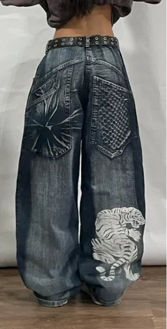 Yara Women's Baggy Jeans | Comfortable Wide-Leg Fit, Y2K Harajuku Style 16