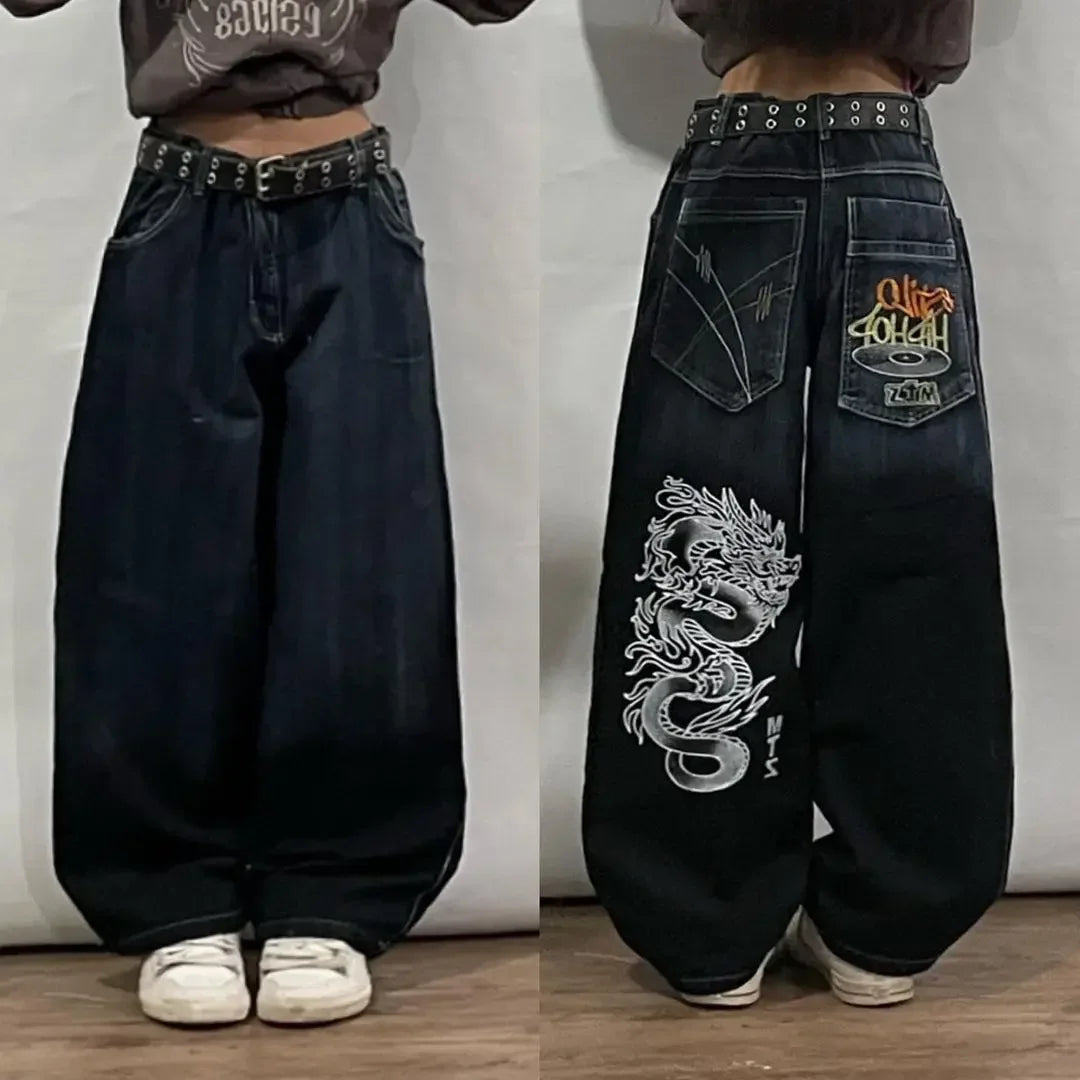 Yara Women's Baggy Jeans | Comfortable Wide-Leg Fit, Y2K Harajuku Style 2