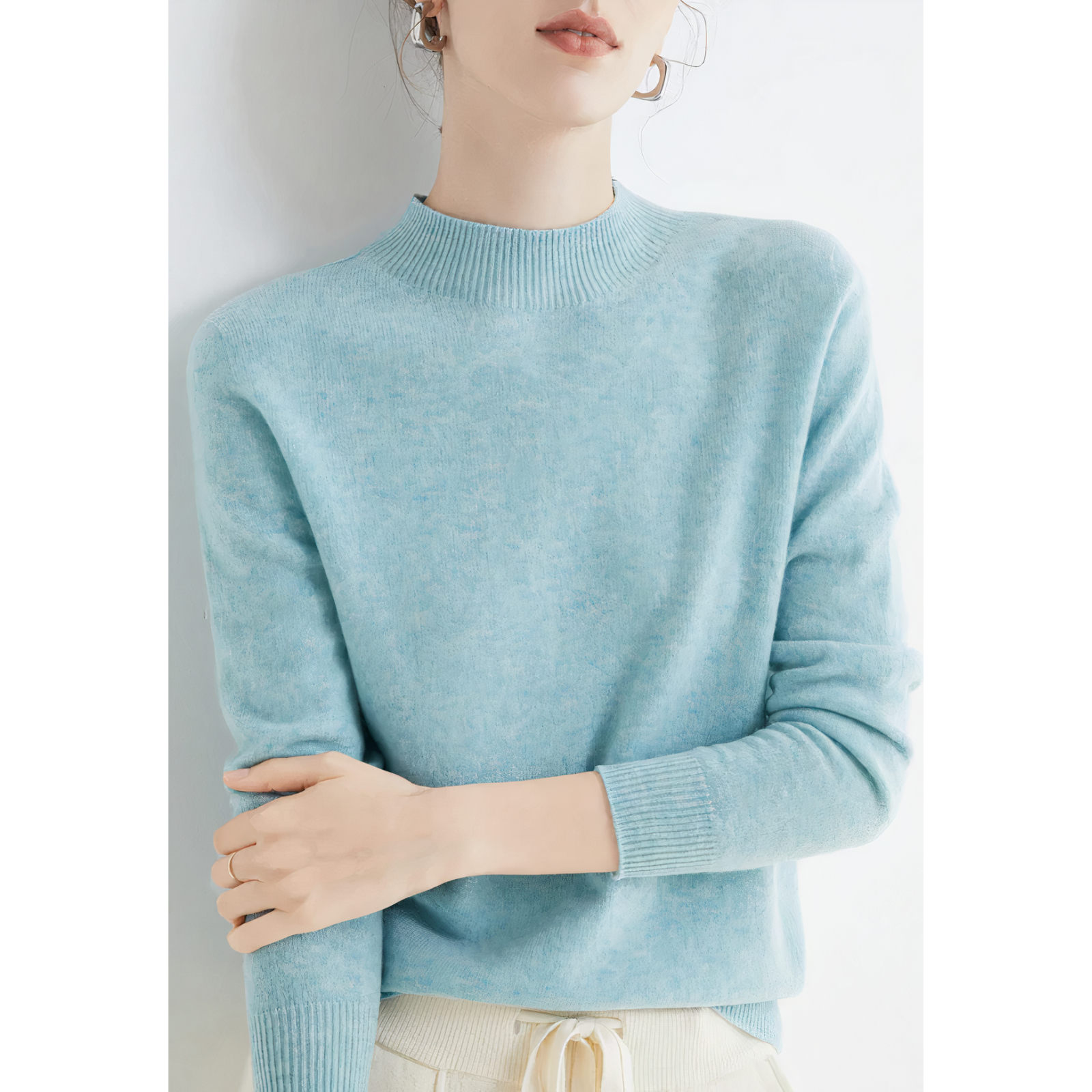 Yelena Women's Half Neck Sweater | Ultra Soft, Versatile Design 1