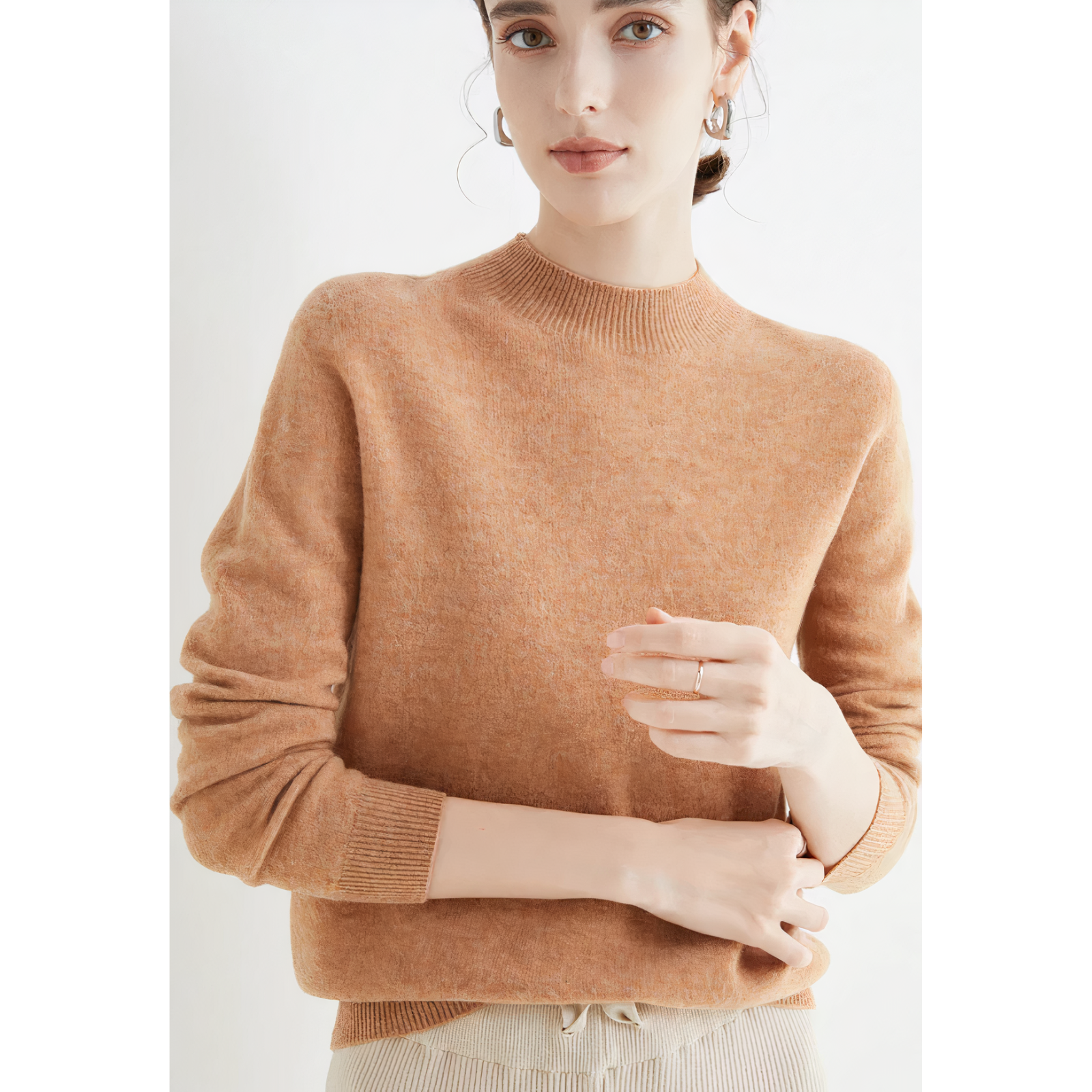 Yelena Women's Half Neck Sweater | Ultra Soft, Versatile Design 11