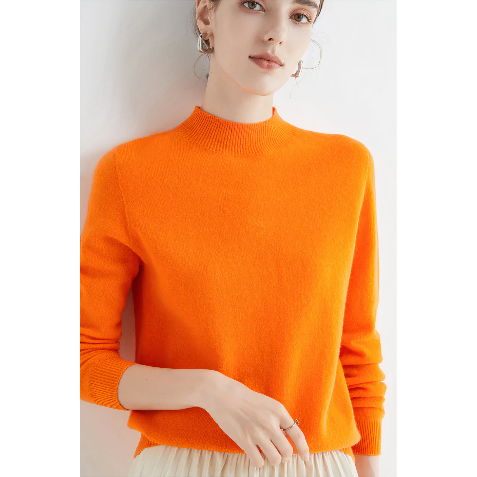 Yelena Women's Half Neck Sweater | Ultra Soft, Versatile Design 3