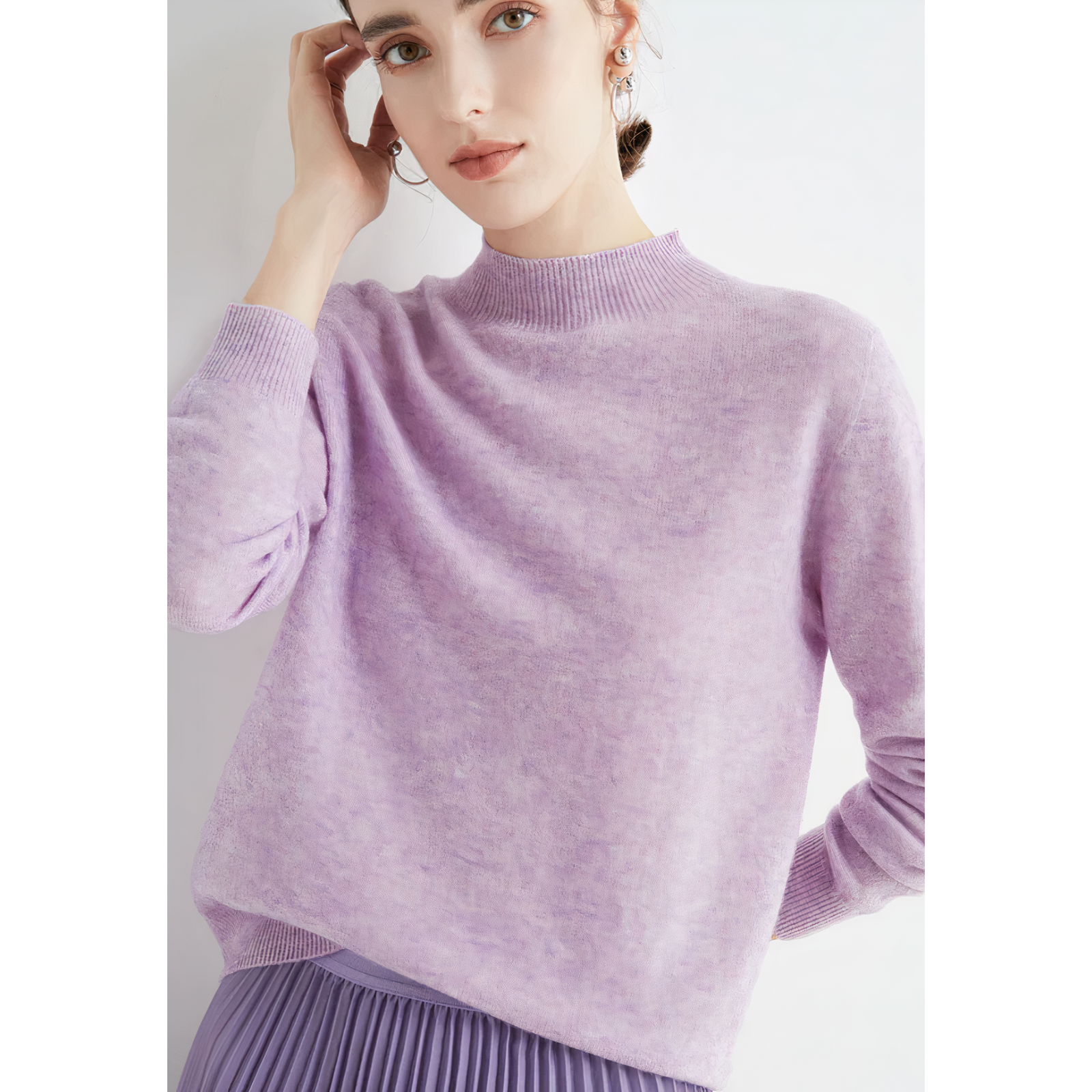 Yelena Women's Half Neck Sweater | Ultra Soft, Versatile Design 7