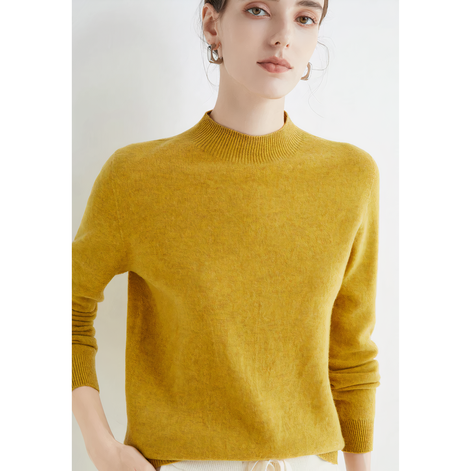 Yelena Women's Half Neck Sweater | Ultra Soft, Versatile Design 8