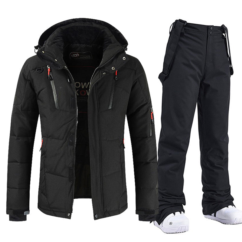 Yenien Men's Ski Suit | Waterproof Insulated One Piece Design 2