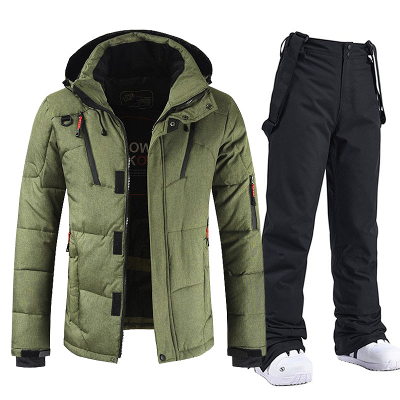 Yenien Men's Ski Suit | Waterproof Insulated One Piece Design 4