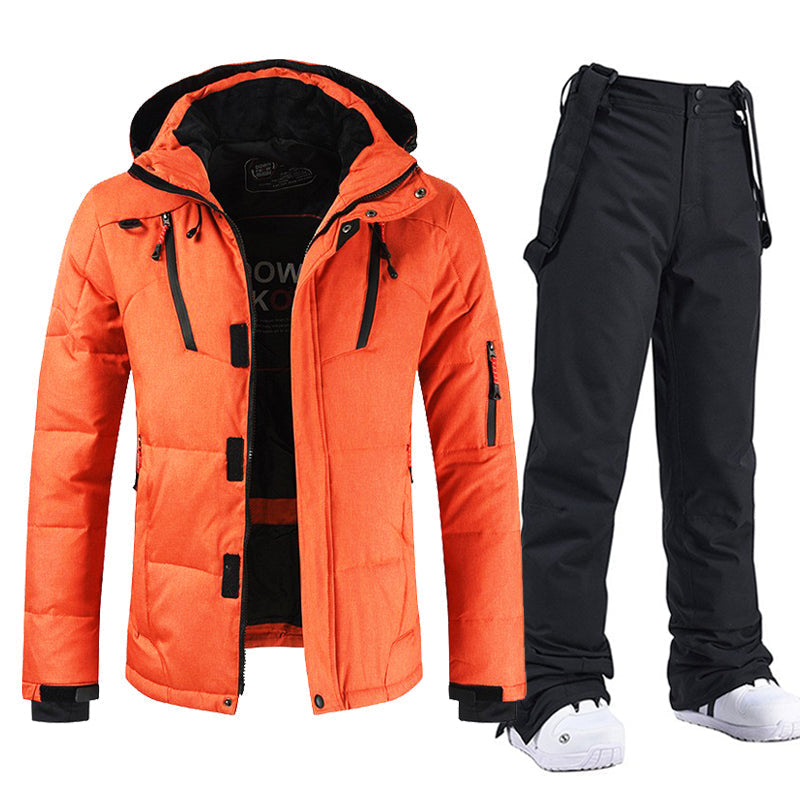 Yenien Men's Ski Suit | Waterproof Insulated One Piece Design 7