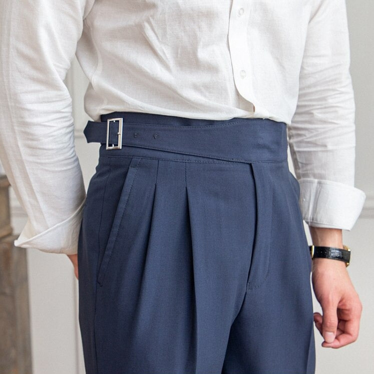 Zane Men's Trousers | Adjustable Buckle, Tailored Fit 0