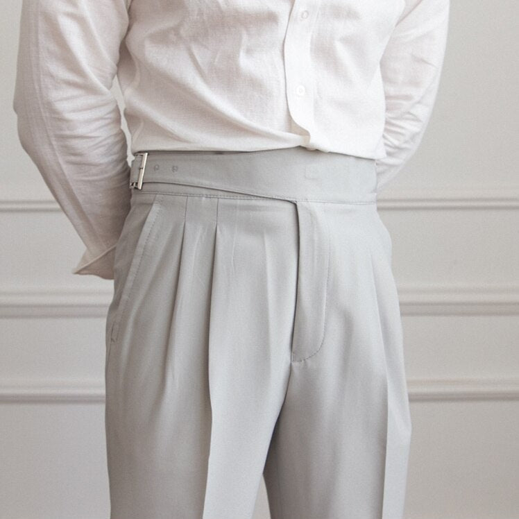 Zane Men's Trousers | Adjustable Buckle, Tailored Fit 9